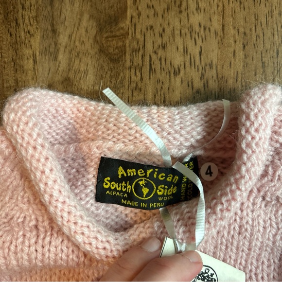 American South Side Wool Sailboat Pink Sweater New With Tags Size 4 Toddler - Picture 3 of 10